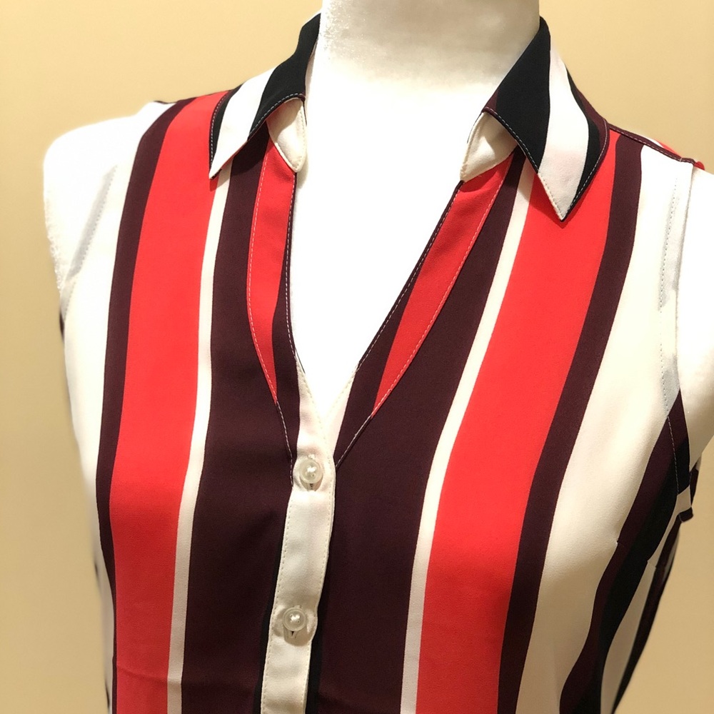 NWT Women’s Express Short Sleeve Striped Shirt
